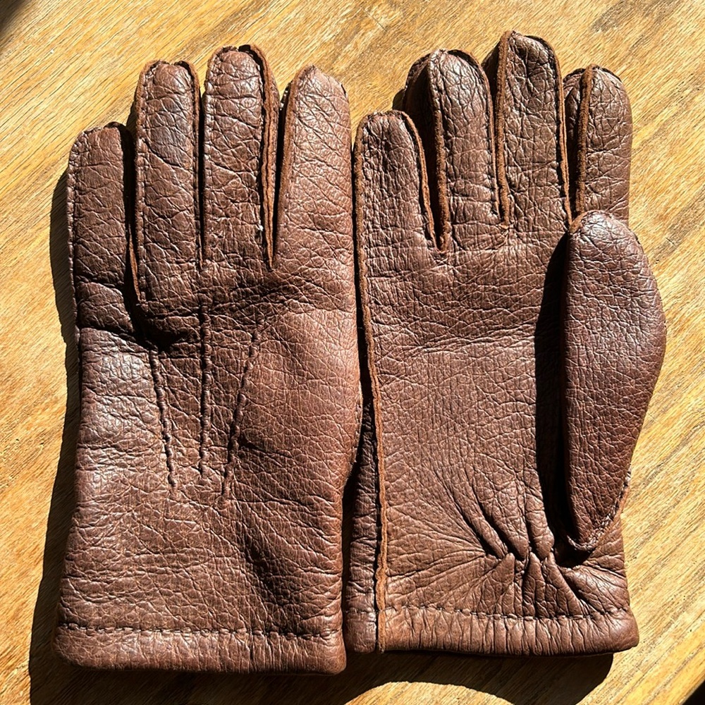 Hestra Gloves "Peccary" Luxury gloves peccary leather 100% Cashmere lining